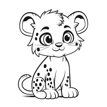 Cute cheetah drawing png transparent images free download vector files