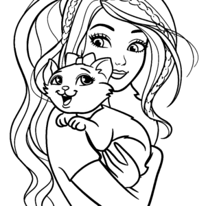 Barbie coloring pages printable for free download