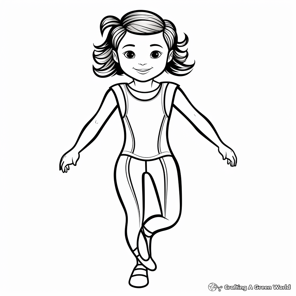 Leotard coloring pages