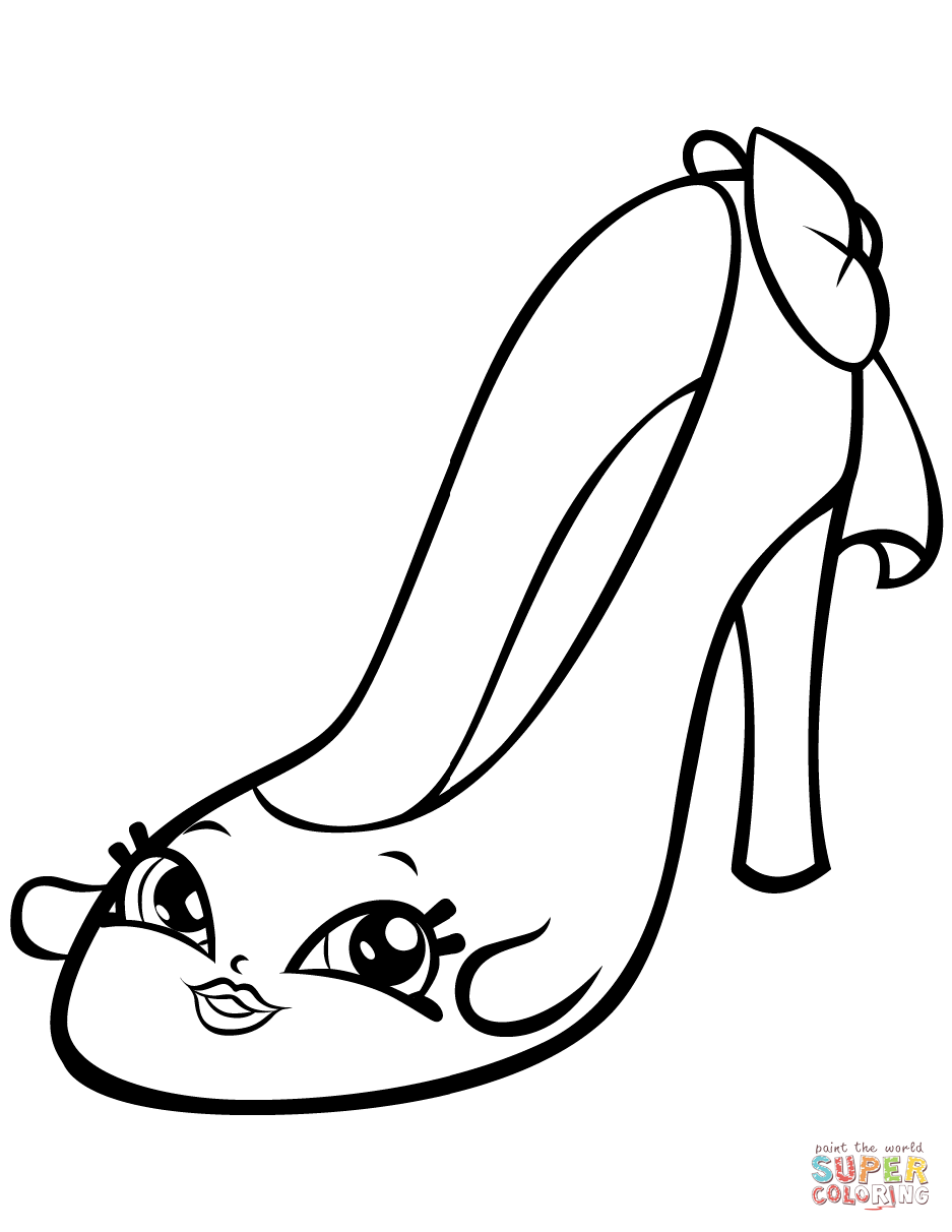 Beverley heels shopkin coloring page free printable coloring pages