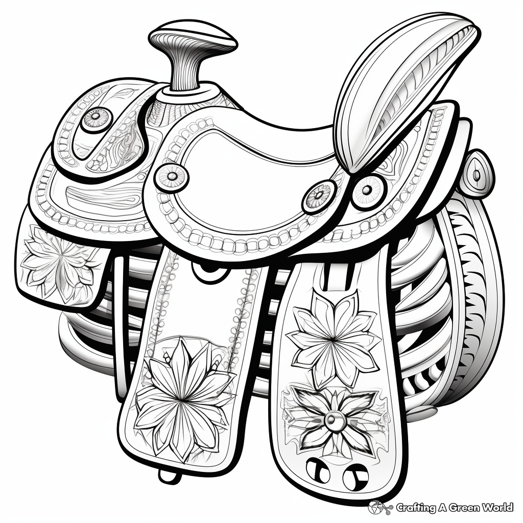 Saddle coloring pages