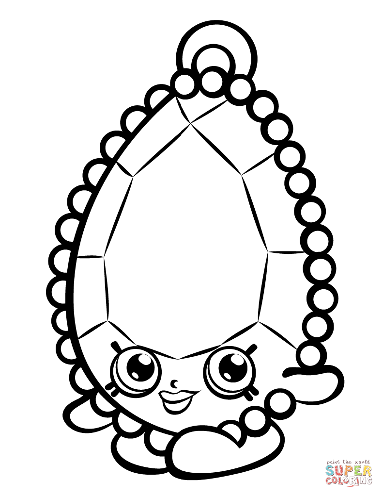 Brenda brooch shopkin coloring page free printable coloring pages