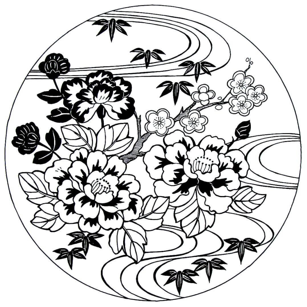 Adorable cherry blossom coloring pages cherry blossom drawing designs coloring books