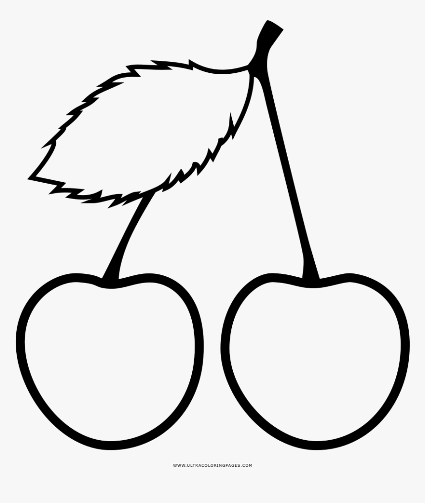 Cherry coloring page