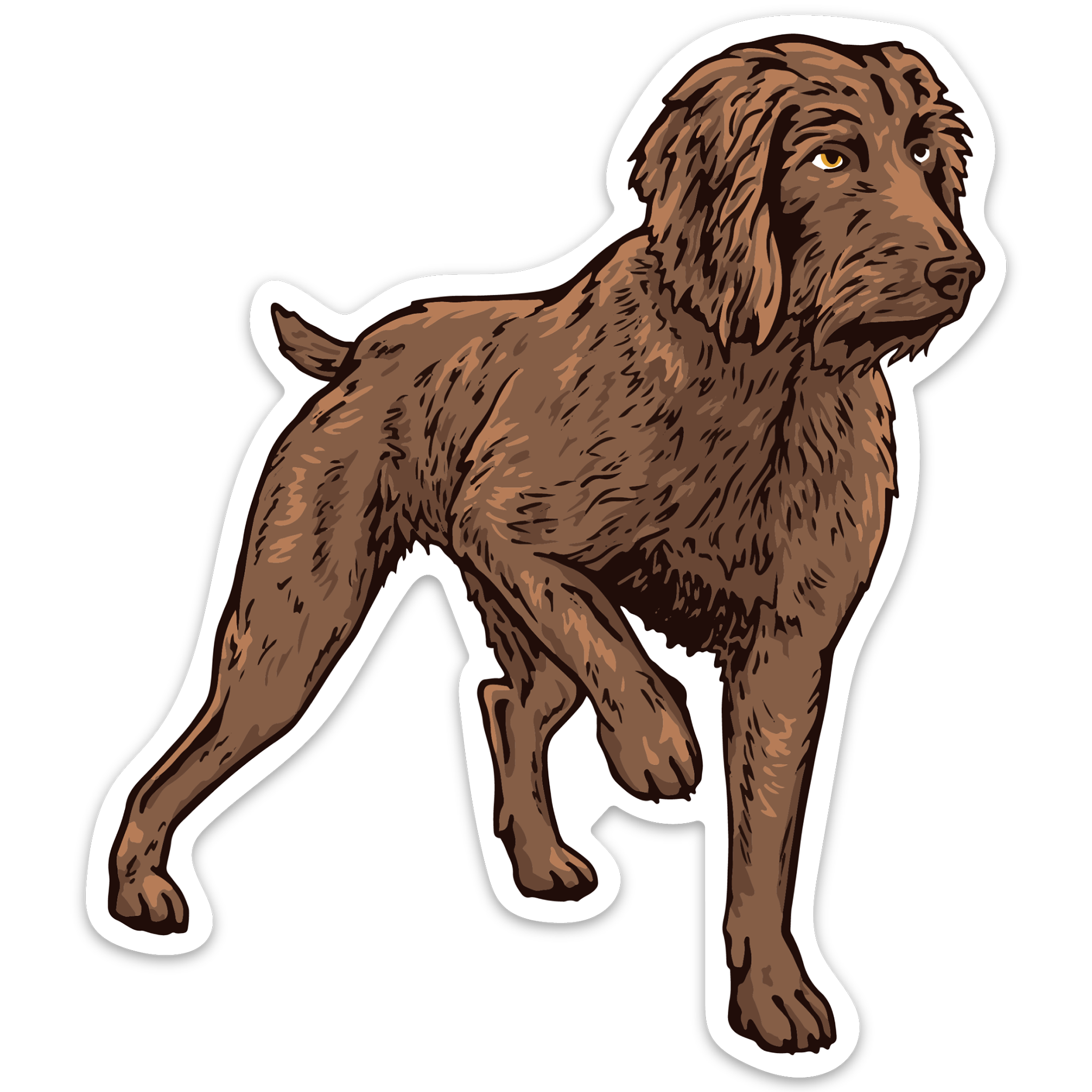 Pudelpointer decal sticker bird dog of the day