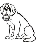 Saint bernard coloring page free printable coloring pages