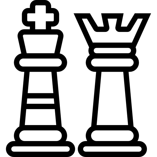 Chess basic miscellany lineal icon