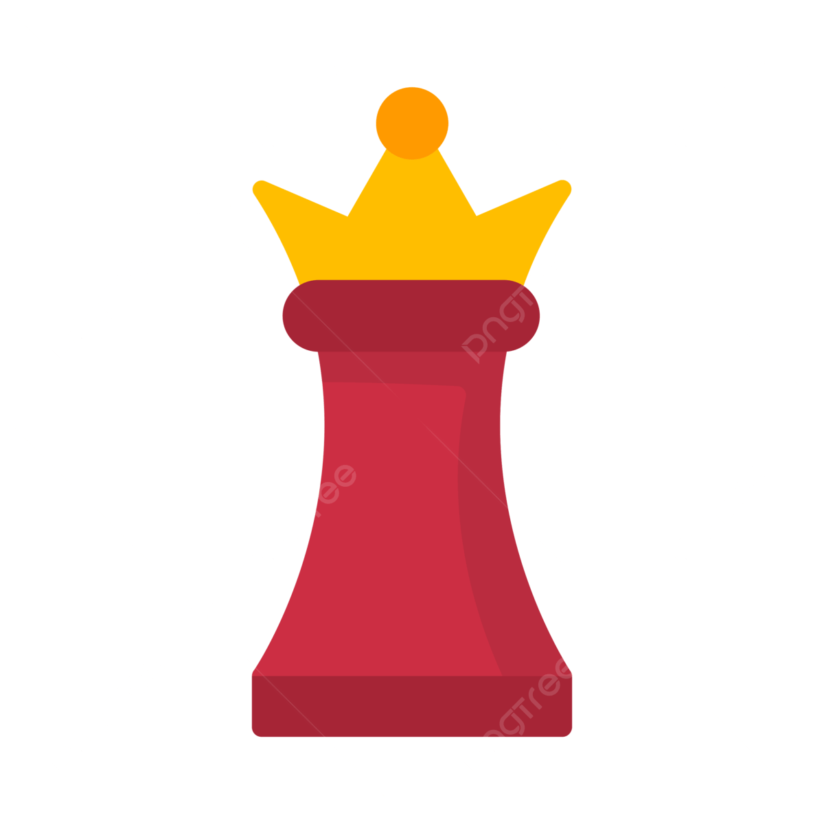 Chess queen flat icon vector casino chess piece png and vector with transparent background for free download