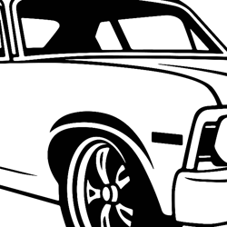 Chevrolet camaro z drag line art vector file black