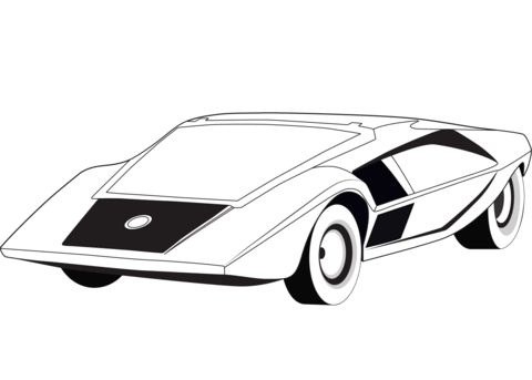 Lancia bertone stratos hf zero coloring page free printable coloring pages