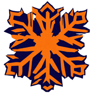 Download abstract snowflake made of geometric shapes png online