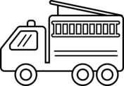 Pickup fire truck coloring page free printable coloring pages