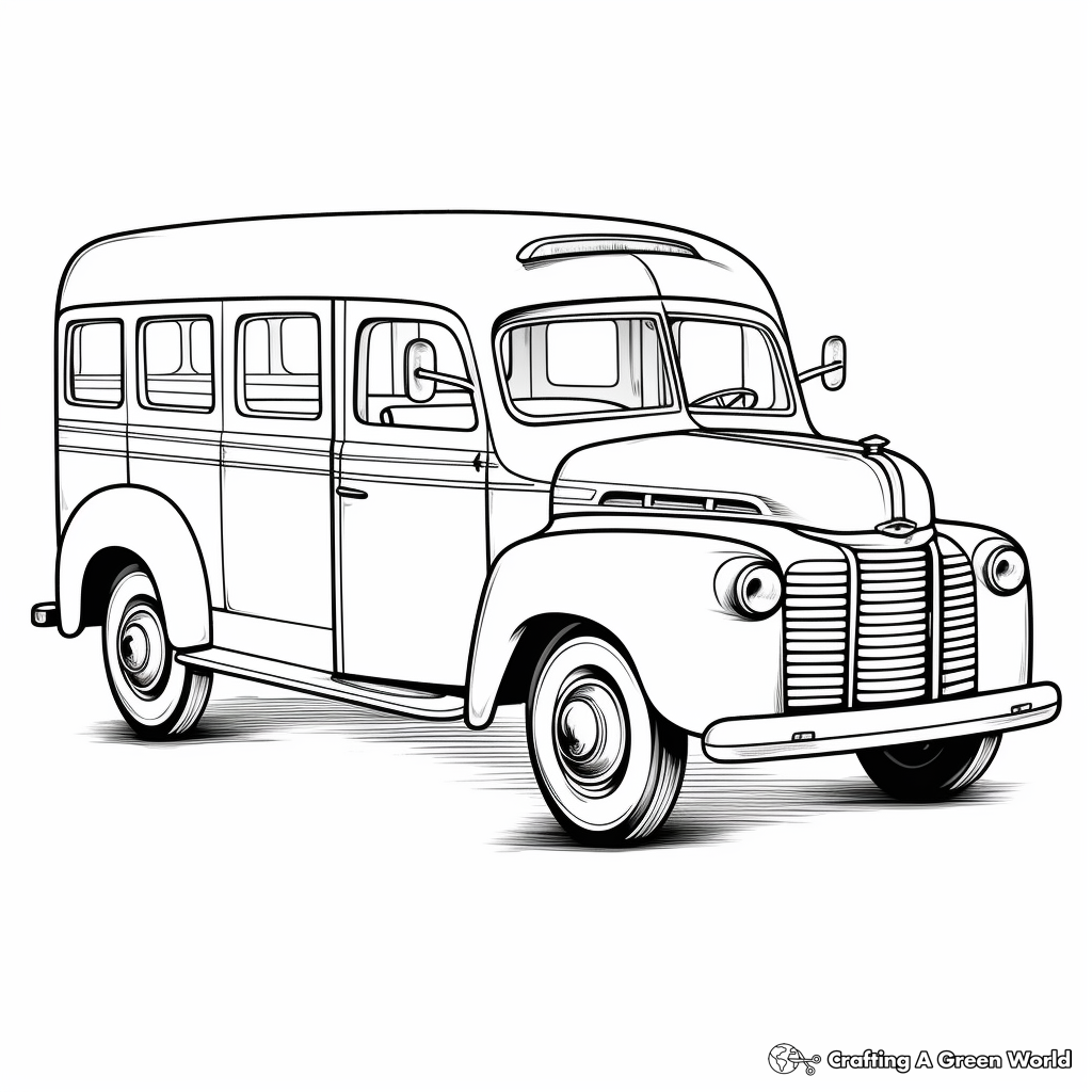 Old truck coloring pages
