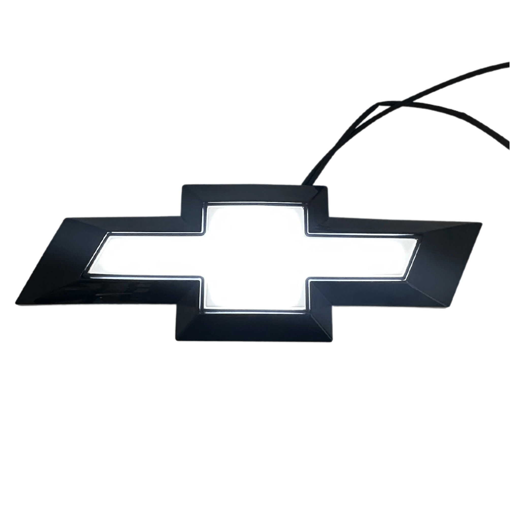 Chevy silverado illuminated emblem white