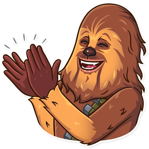 Star wars chewbacca cartoon stickers archives