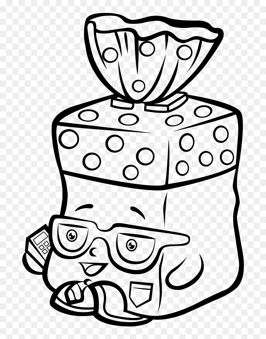 Shopkins season bread head coloring page