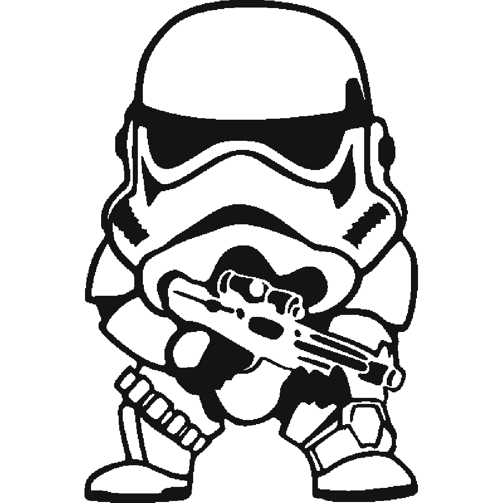 Stormtrooper chewbacca clip art drawing yoda