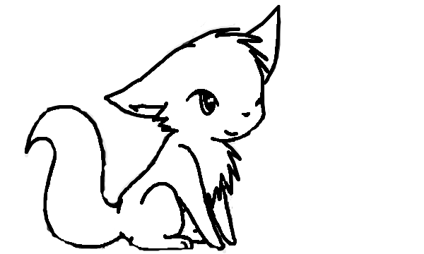 Chibi wolf base by wolfspiritofrain on