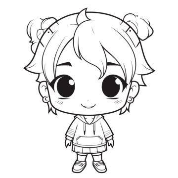 Chibis outline png transparent images free download vector files