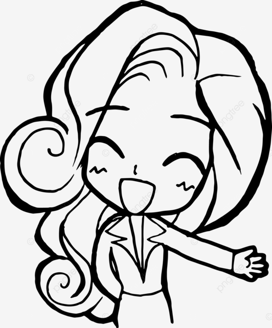 Office lady cartoon doodle kawaii anime coloring page cute illustration character clipart chibi manga office drawing lady drawing cartoon drawing png and vector with transparent background for free download
