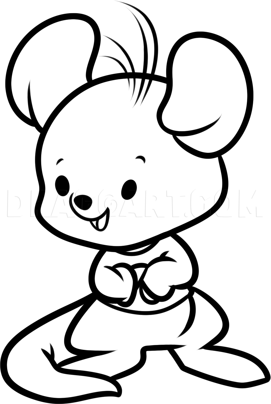 Drawing printout how to draw chibi roo winnie the pooh drawing easy disney drawings cartoon coloring pages