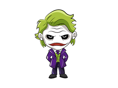 Joker chibi illustration by arnav kumar tripathy on