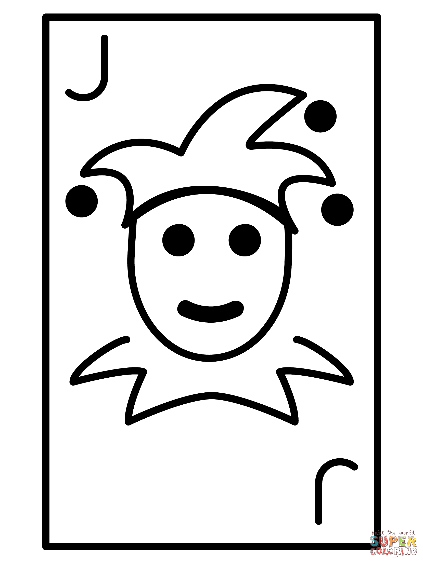 Joker emoji coloring page free printable coloring pages