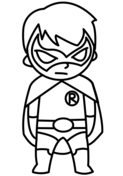 Chibi joker from batman series coloring page free printable coloring pages
