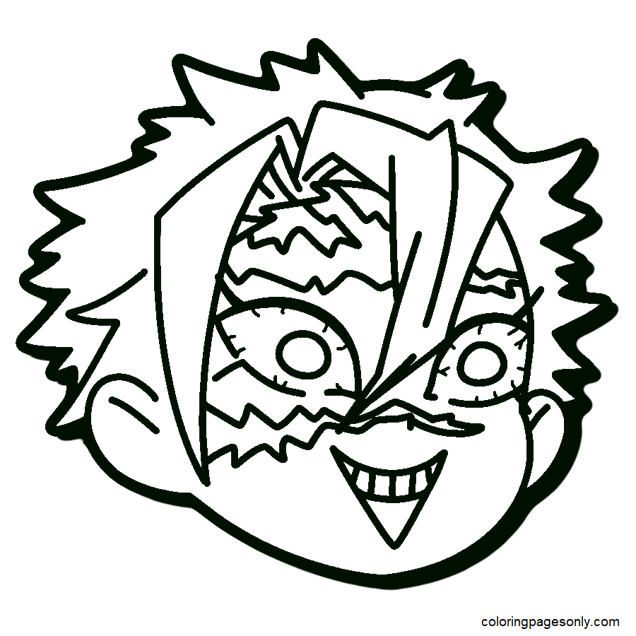 Sanemi shinazugawa coloring pages printable for free download