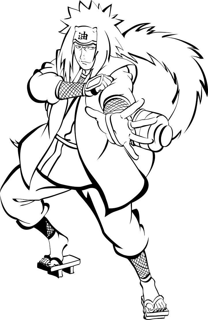 Jiraiya lineart by mad