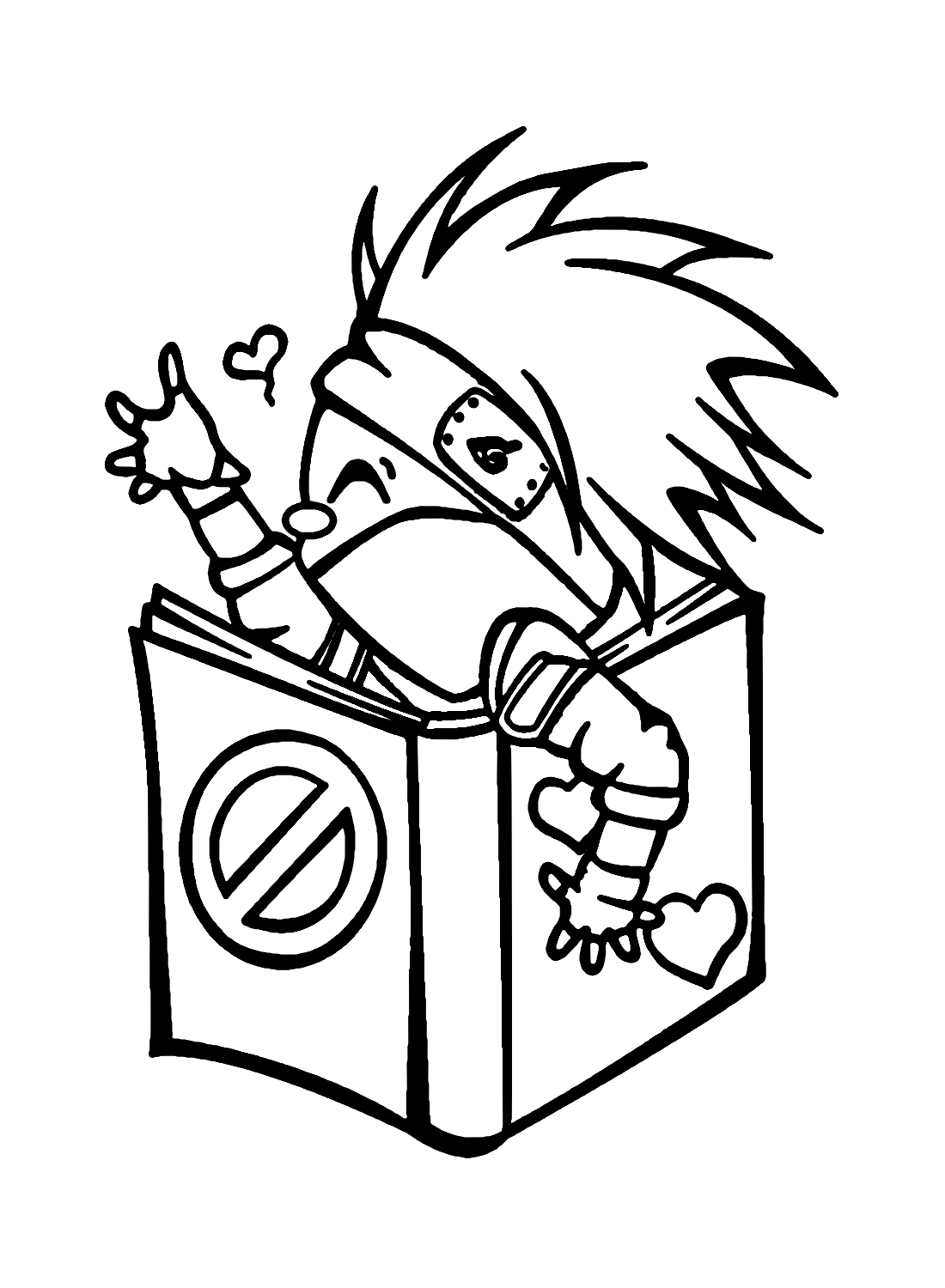 Kakashi hatake coloring pages