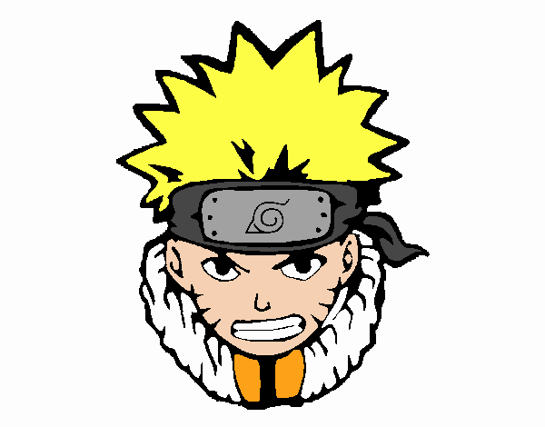 Colored page angry naruto painted by user not registered