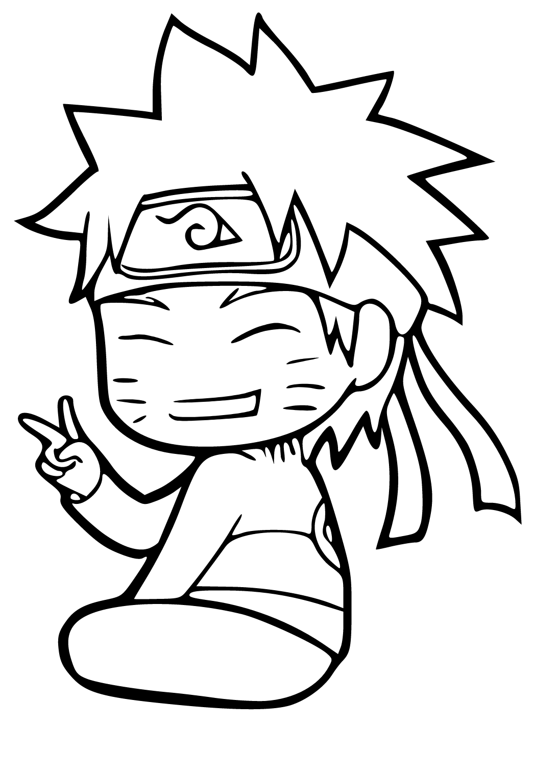 Free printable naruto victory coloring page sheet and picture for adults and kids girls and boys
