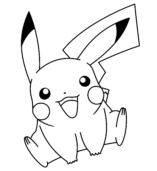 Pikachu coloring pages printable for free download