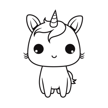 Kawaii unicorn coloring pages download free outline sketch drawing vector kawaii drawing unicorn drawing wing drawing png and vector with transparent background for free download