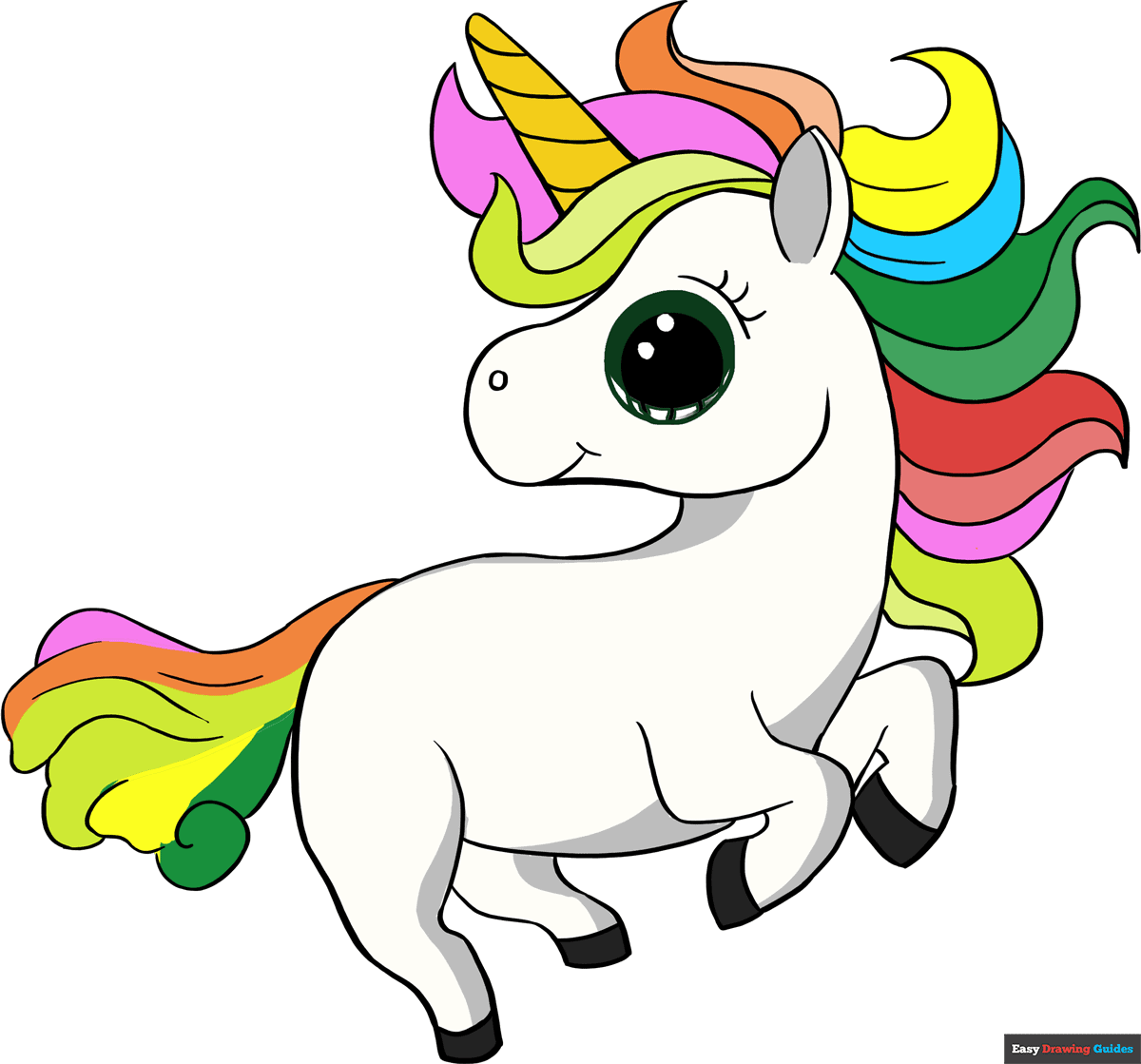 How to draw a chibi unicorn