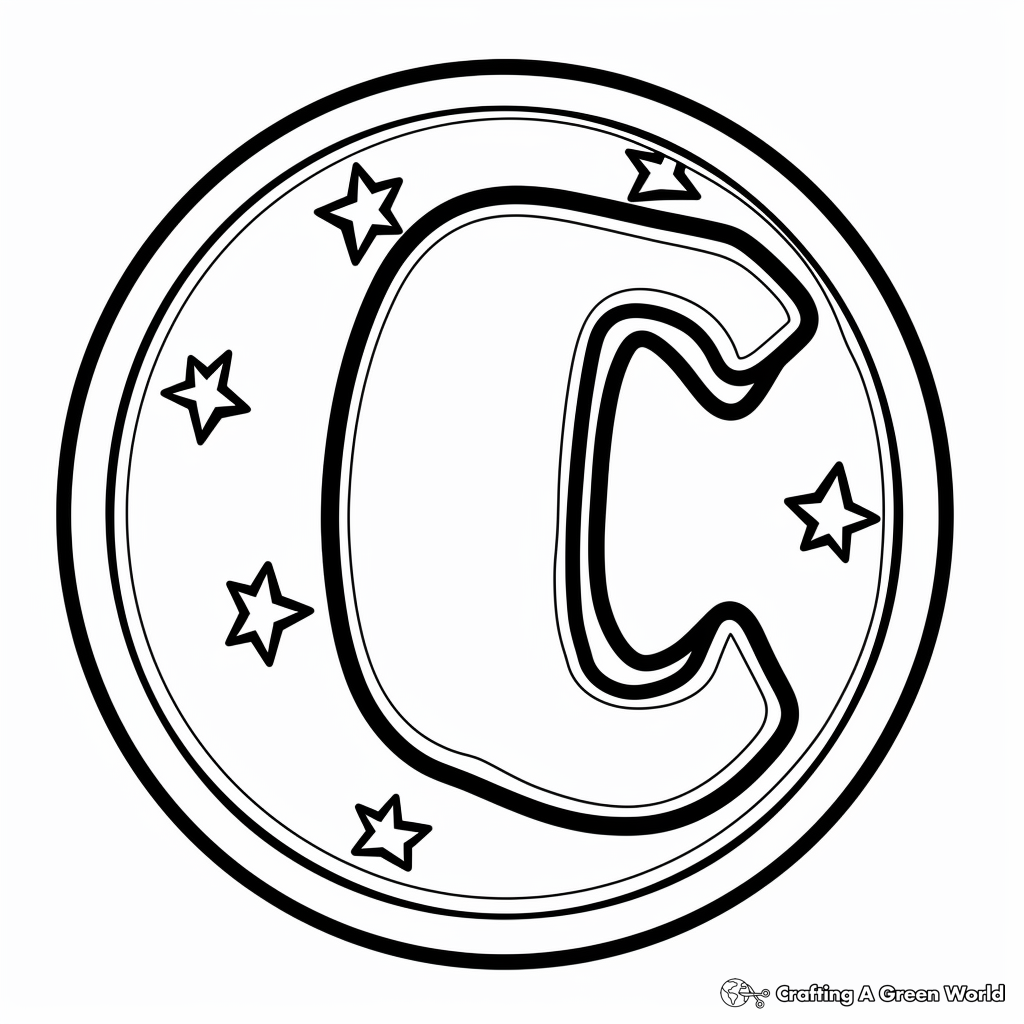 Letter c coloring pages