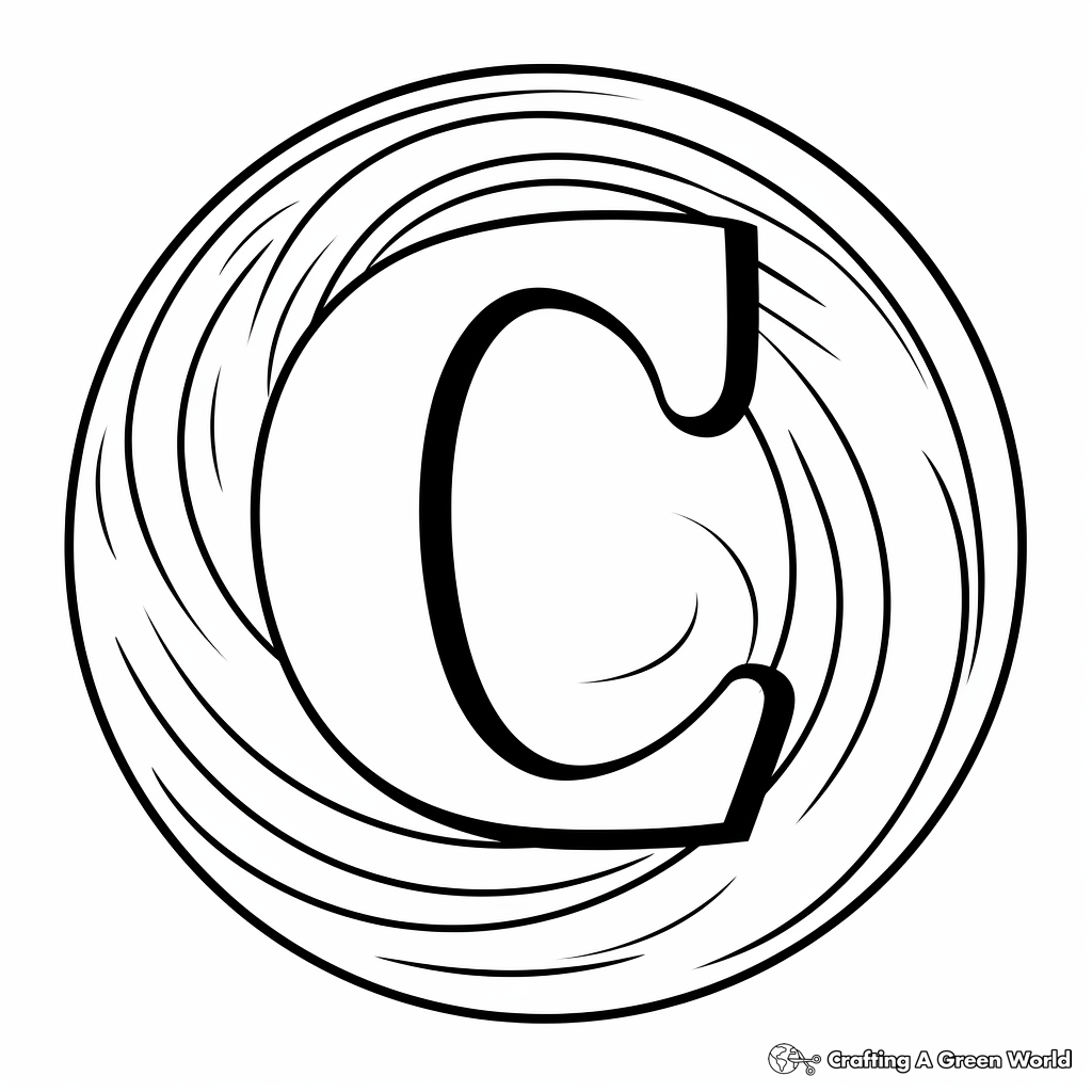 Letter c coloring pages