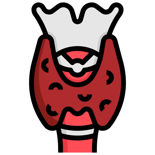 Thyroid generic outline color icon