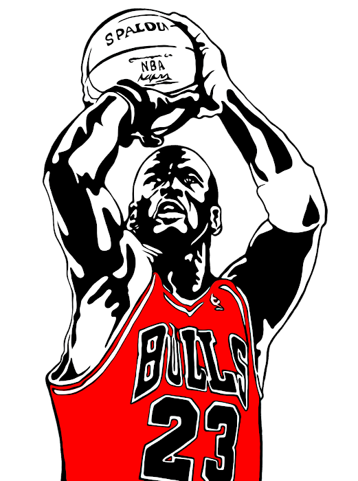 Michael jordan mj basket chicago bulls nba portrait painting dipinto cadre malerei marco kids t