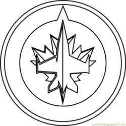 Chicago blackhawks logo coloring page for kids