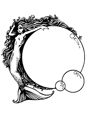 Mermaid coloring pages â