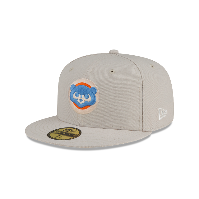 Chicago cubs stone orange fifty fitted hat â new era cap
