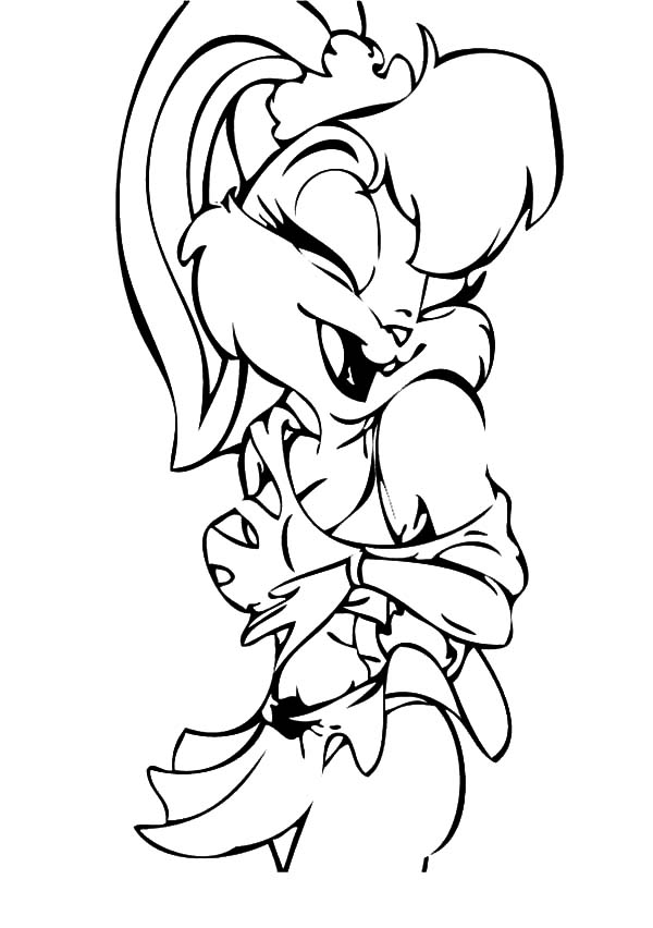 Lola bunny laugh out loud coloring pages