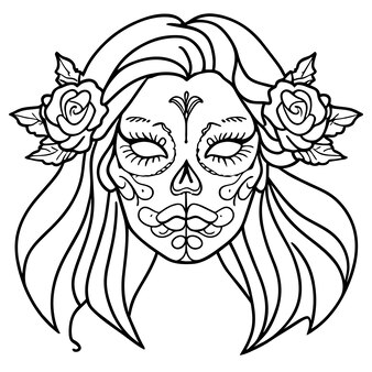 Page woman face tattoo design images