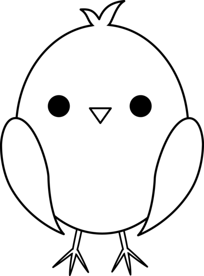 Baby chicken clipart black and white clipart panda