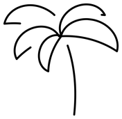 Palm tree coloring pages free coloring pages