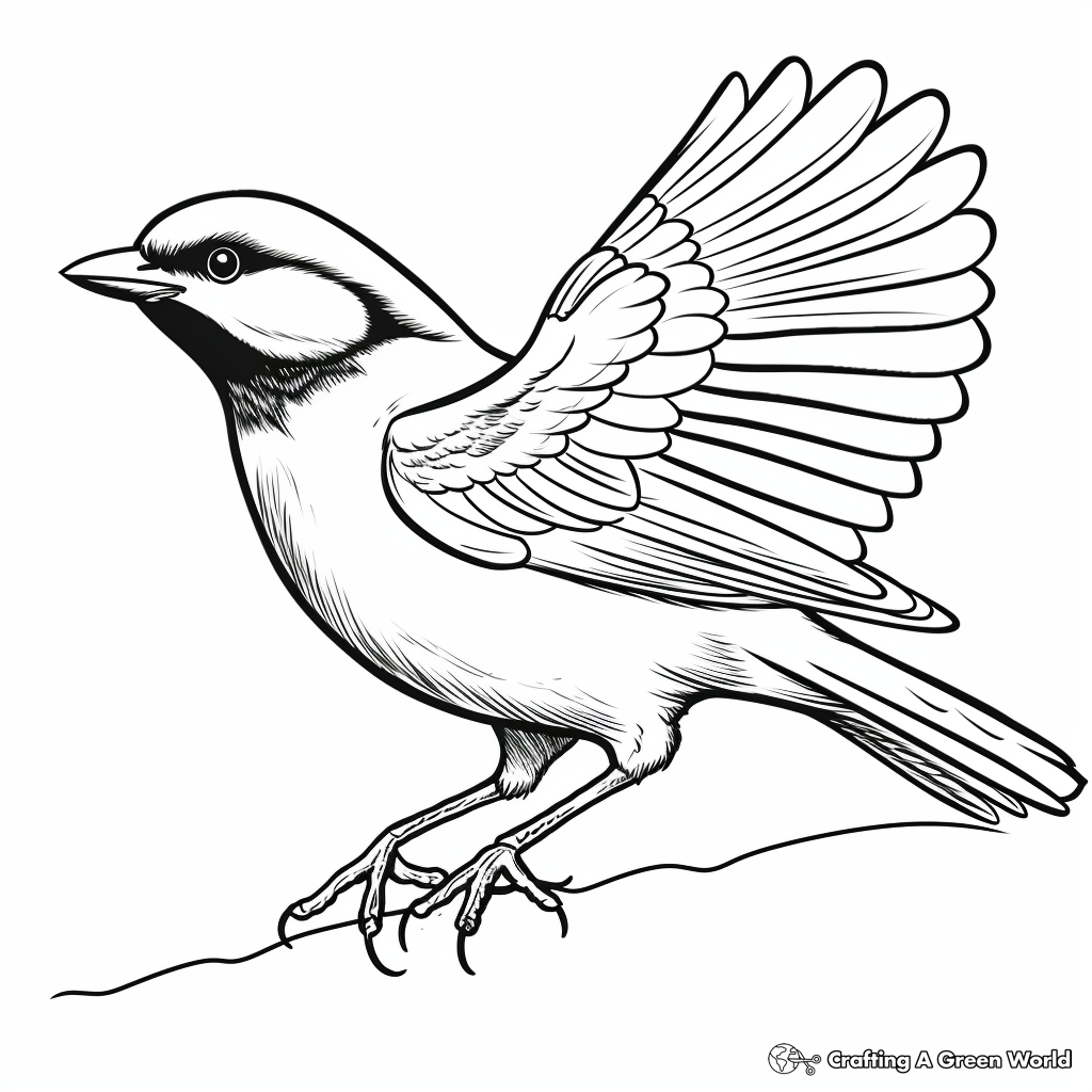 Chickadee coloring pages