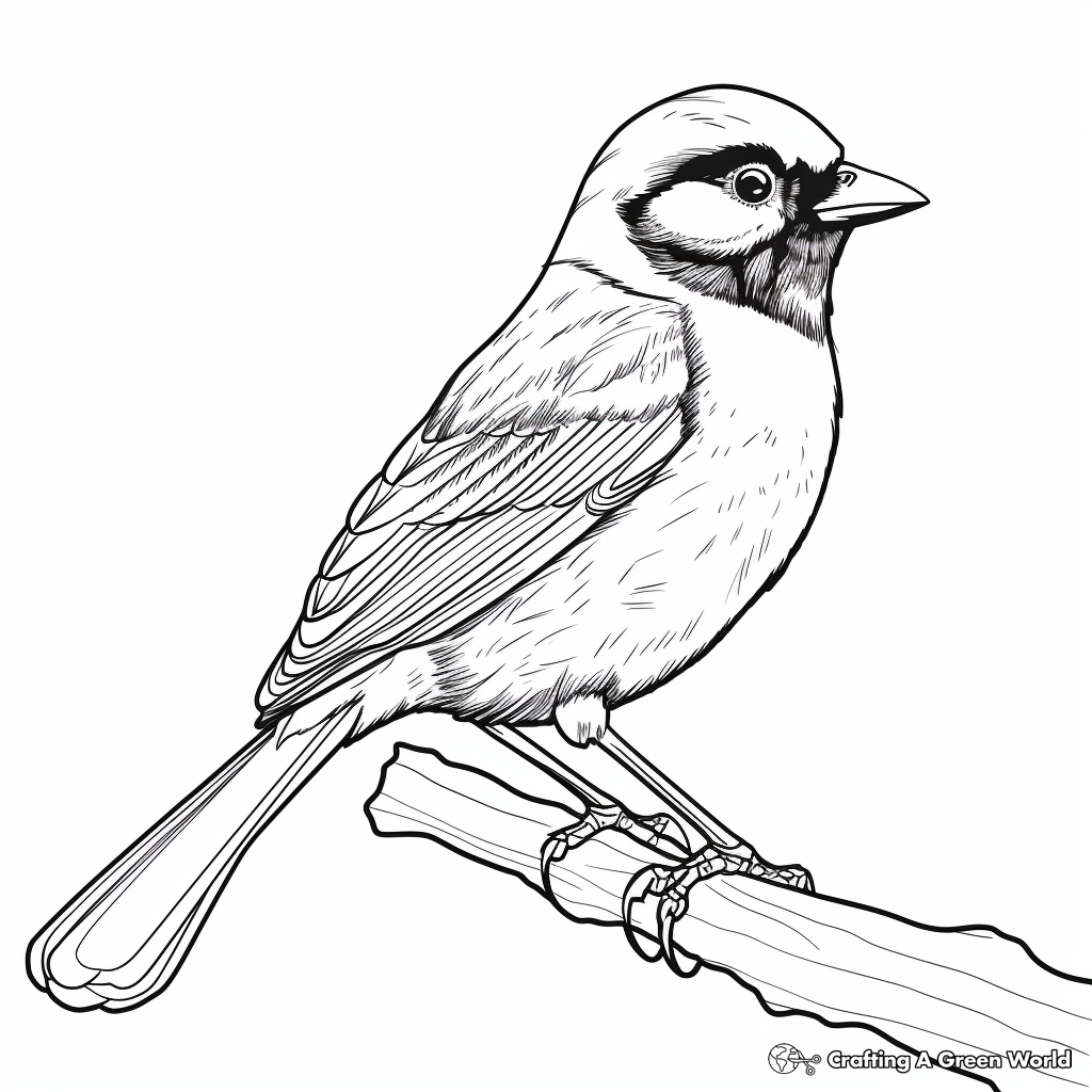 Chickadee coloring pages