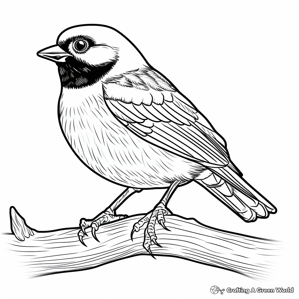 Chickadee coloring pages